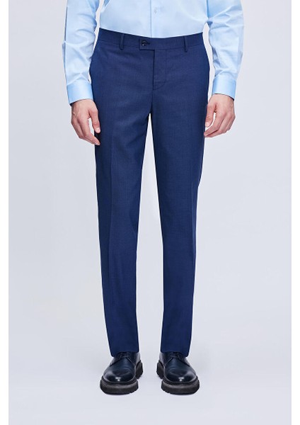 Lacivert Comfort Fit Desenli Mono Yaka Klasik Takım Elbise 33182024C004_436 modelleri