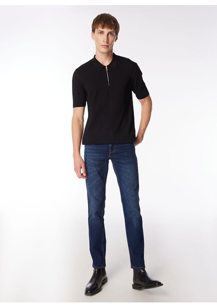 Gmg Fırenze Polo Yaka Regular Fit Siyah Erkek Kazak GU24MSS04003