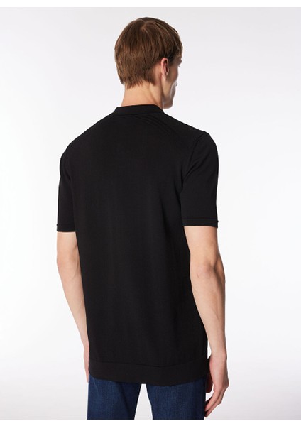 Gmg Fırenze Polo Yaka Regular Fit Siyah Erkek Kazak GU24MSS04003