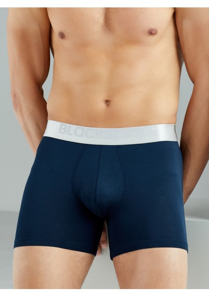 Erkek Modal Elastan Boxer Silver 9303 - Lacivert modelleri