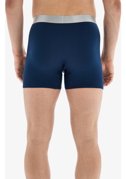 Erkek Boxer 3'lü Paket Modern Basics 9471 - Mavi