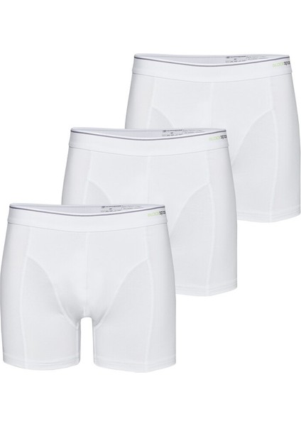 9673 ERKEK TENDER COTTON 3 LÜ BEYAZ BOXER