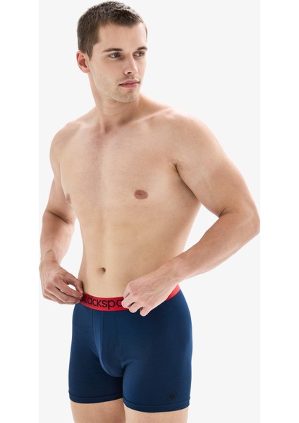 Erkek Boxer 3'lü Paket Modern Basics 9471 - Mavi fırsatları