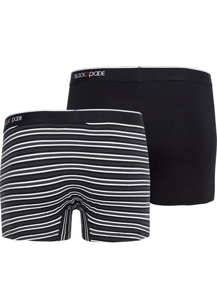 Erkek Boxer 2'li Paket Stripes 9551 - Siyah fiyatları