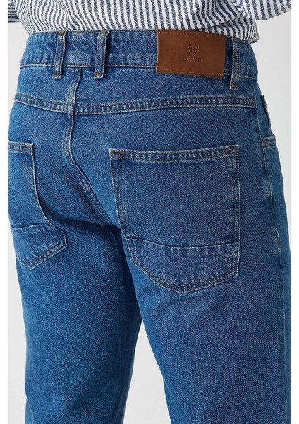 Erkek 5 Cep Jean Pantolon Mavi PNJ22K22204_D35