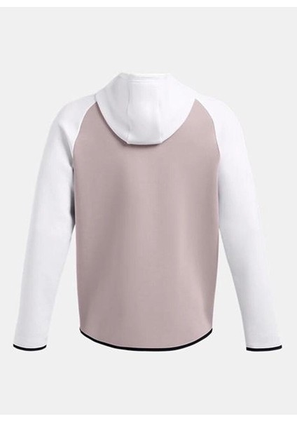Gri Erkek Fermuarlı Normal Düz Zip Ceket 1389352-015 Ua Unstoppable Flc Fz H