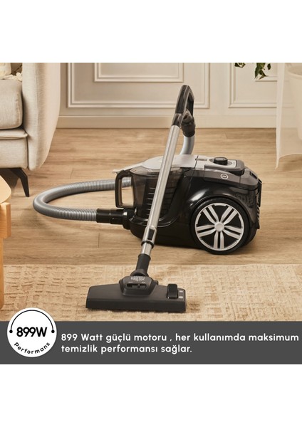 Vantuz Smax Geniş Toz Hazneli Elektrikli Süpürge Silver 2.8 L modelleri