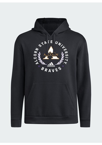 M Fleece Hood-Black Fermuarlı Yaka Normal Kalıp Erkek Polar Sweatshırt