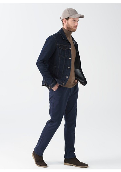 Lacivert Erkek Regular Fit Chino Pantolon cm Pnt 605