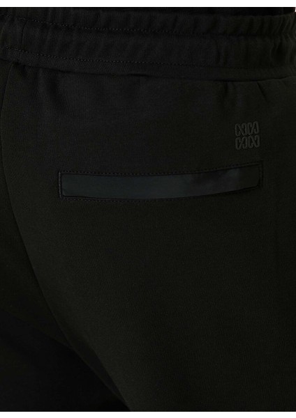 Siyah Erkek Slim Fit Düz Eşofman Altı 1093019
