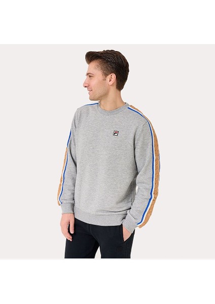 Erkek Bisiklet Yaka Sweatshirt Braid Detail TM411156 fiyatları