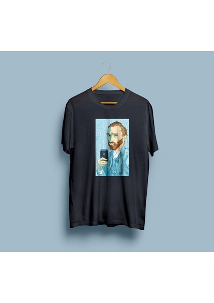 Oversize Modern Van Gogh Tasarım Unisex T-Shirt