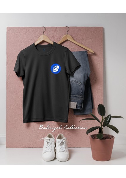 Oversize Apecoin Ape Kripto Cep Tasarımlı Unisex T-Shirt