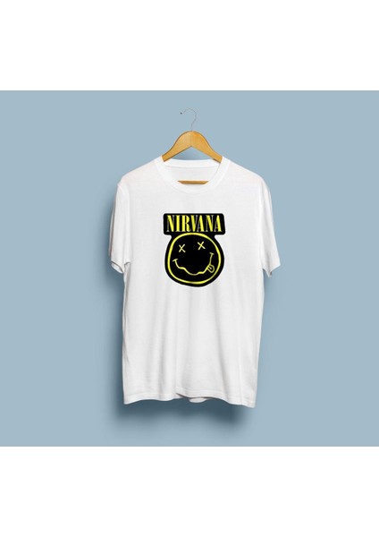 Oversize Nirvana Smile Tasarım Unisex T-Shirt