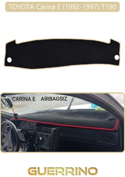 Toyota Carina E (1992-1997) T190 Aırbaglıtorpido Koruma Halısı Bej Kenar