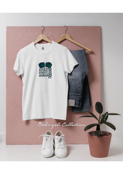 Oversize Aviator Squad 1973 Poster Tasarımlı Unisex T-Shirt