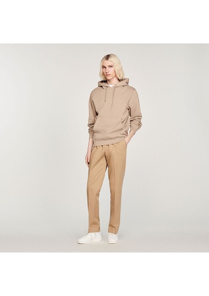 Camel Elastik Düz Paça Pantolon