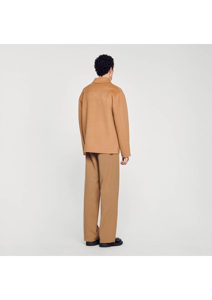 Yün Karışımlı Camel Ceket