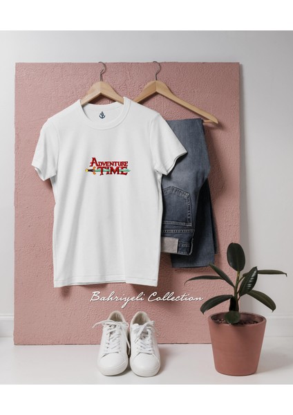 Oversize Adventure Time Tasarımlı Unisex T-Shirt