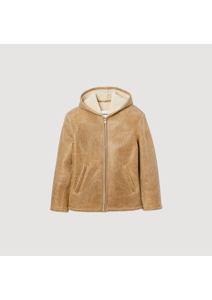 Shearling Kapüşonlu Mont
