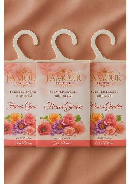 Flower Garden (Çiçek Bahçesi) Askılı Dolap ve Çekmece Kokusu 3'lü Paket fiyatları