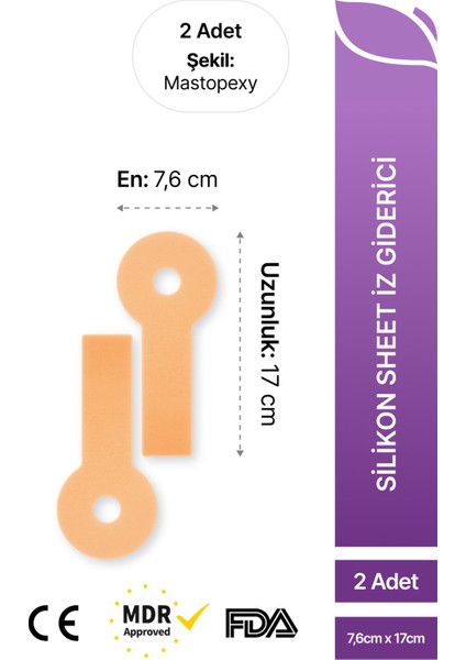 Silikon Skar Mastopeksi Areola Meme Küçültme Dikleştirme Ameliyat Izi Tedavisi Areopksi 2'li