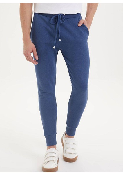 Mavi Basic Lastikli Paça Pamuklu Slim Fit Erkek Eşofman Altı Essentıals Jogger