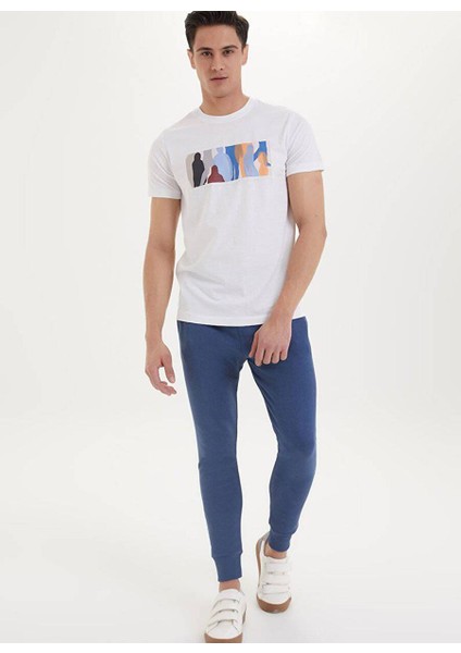Mavi Basic Lastikli Paça Pamuklu Slim Fit Erkek Eşofman Altı Essentıals Jogger