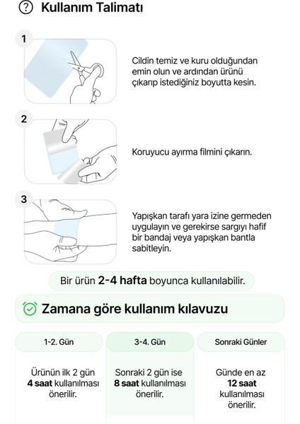 Skar Giderici Silikon Şerit Keloid Sezaryen Cilt Çatlakları Bbl Ameliyat Izi 1'li fırsatları