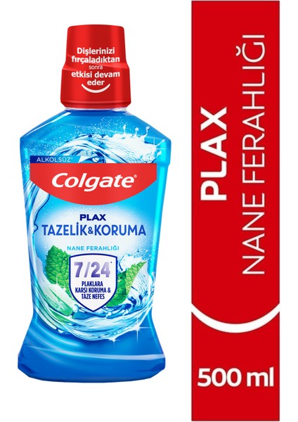 Plax Nane Ferahlığı Plağa Karşı Ağız Bakım Suyu 500 ml