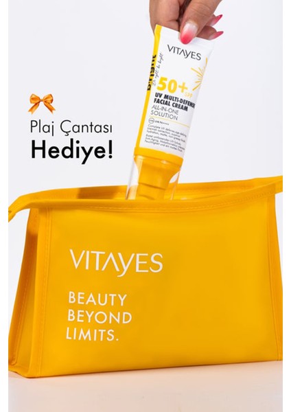 Spf 50 Çok Fonksiyonlu Yüz Güneş Kremi Mat Bitiş Yüksek Uv Koruma Anti-Aging & Nemlendirme