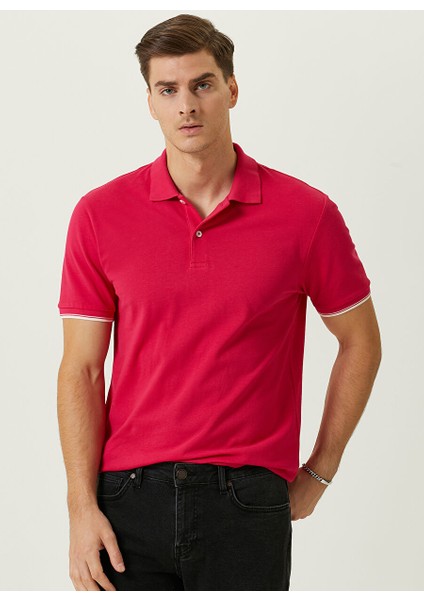 Polo Yaka Fuşya Erkek T-Shirt 1086151