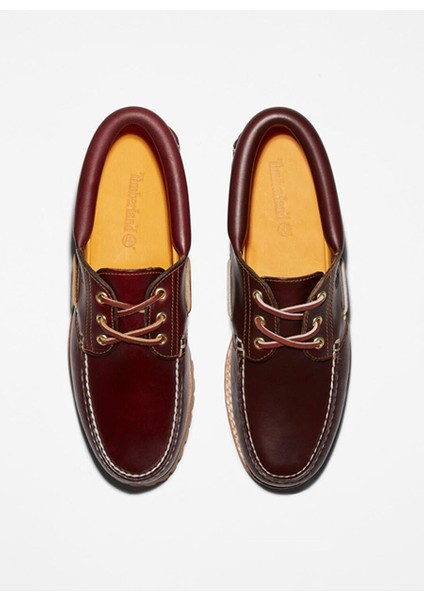 Timberland Authentic Boat Shoe Bordo Deri Erkek Günlük Ayakkabı