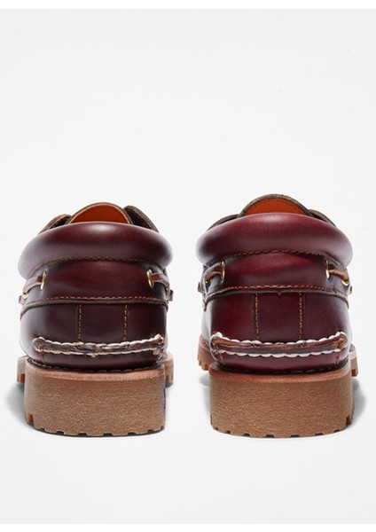 Timberland Authentic Boat Shoe Bordo Deri Erkek Günlük Ayakkabı