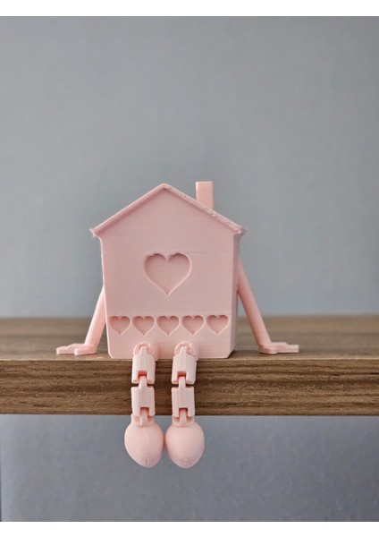 Dekoratif Sallanan Ayaklı Hediyelik Ev Toz Pembe Dmrzhome fiyatları