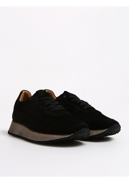 Siyah Erkek Süet Sneaker Callısto