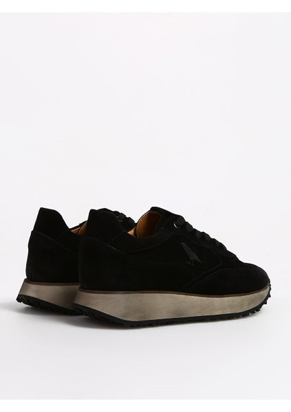Siyah Erkek Süet Sneaker Callısto