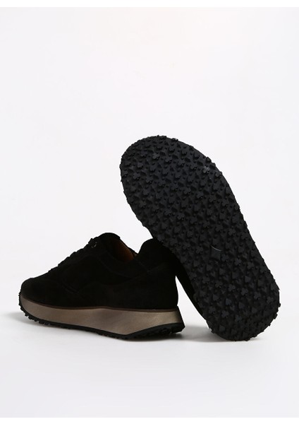 Siyah Erkek Süet Sneaker Callısto