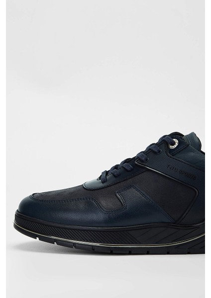 Siyah Erkek Deri Sneaker 381 18626 Erk Ayk SK23/24