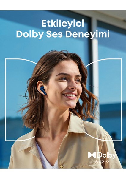 Soundcore Liberty 5 | Dolby Audio Gürültü Engelleyici Kulak Içi Kulaklıklar - Gece Mavisi - A3957 fırsatları