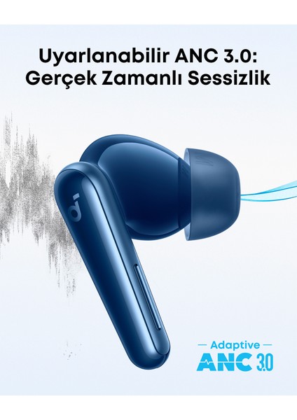 Soundcore Liberty 5 | Dolby Audio Gürültü Engelleyici Kulak Içi Kulaklıklar - Gece Mavisi - A3957 indirimleri