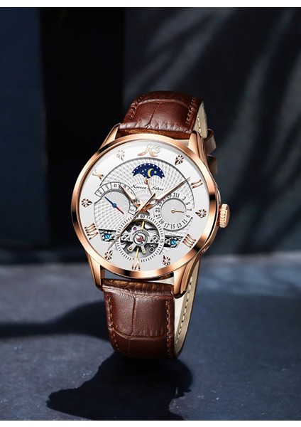 KS4009 Luxury Gold Tourbillon Mekanik Otomatik Erkek Kol Saati fiyatları