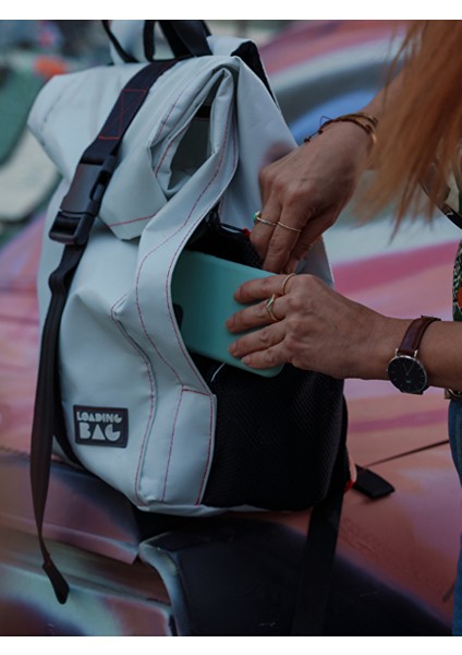 Blue Urban Rolltop Backpack Ileri Dönüşüm Kamyon Brandası Çanta fiyatları