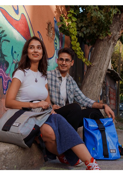 Blue Urban Rolltop Backpack Ileri Dönüşüm Kamyon Brandası Çanta modelleri