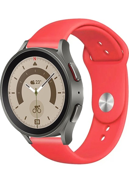 Samsung Galaxy Watch 4 5 5pro 6 7 FE 40mm ve 44mm ile Uyumlu Kordon Yumuşak Dokulu Silikon Kayış