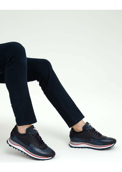 Erkek Hakiki Deri Lacivert Sneakers & Spor Ayakkabı fiyatları