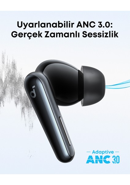 Soundcore Liberty 5 | Dolby Audio Gürültü Engelleyici Kulak Içi Kulaklıklar - Mürekkep Siyahı - A3957 modelleri