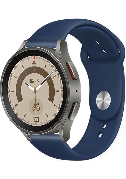 Samsung Galaxy Watch 4 5 5pro 6 7 FE 40mm ve 44mm ile Uyumlu Kordon Yumuşak Dokulu Silikon Kayış