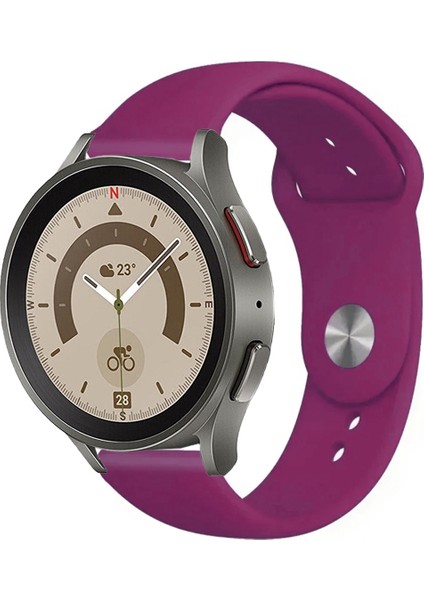 Samsung Galaxy Watch 4 5 5pro 6 7 FE 40mm ve 44mm ile Uyumlu Kordon Yumuşak Dokulu Silikon Kayış