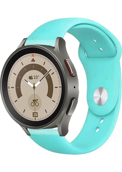 Samsung Galaxy Watch 4 5 5pro 6 7 FE 40mm ve 44mm ile Uyumlu Kordon Yumuşak Dokulu Silikon Kayış